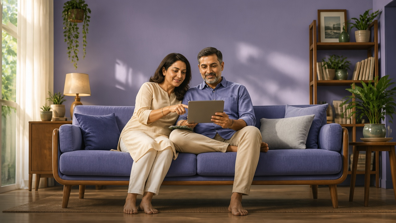 Person calmly managing NPS on a single device at home